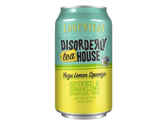 Order Lagunitas Disorderly Teahouse Yuzu Lemon Squeeze - 6x 12oz Cans food online from Bear Creek Spirits & Wine store, Colleyville on bringmethat.com