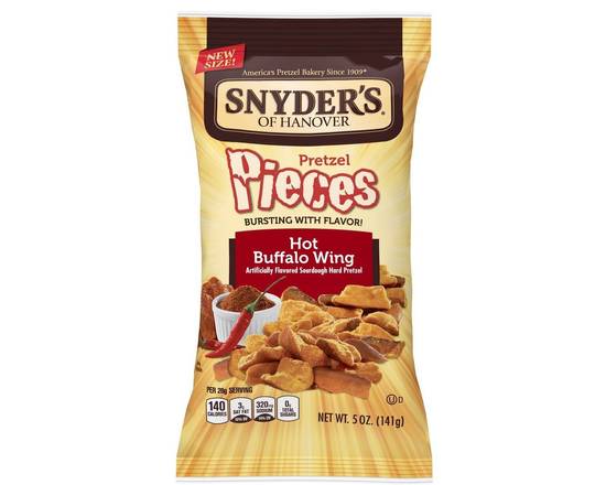 Order Snyders Hot Buffalo Wing Pretzels food online from Fialkoff Kosher Pizza store, Lawrence on bringmethat.com