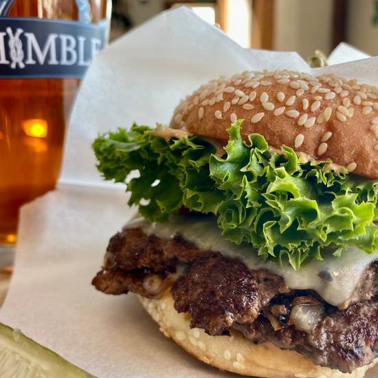 Order Smash Burger food online from Thimble Island Brewing Company store, Branford on bringmethat.com