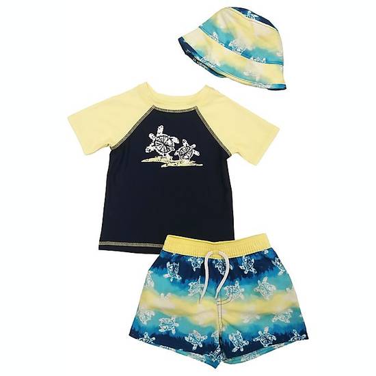 Order Floatmini Size 4T 3-Piece Tie Dye Turtle Swimsuit in Navy food online from Bed Bath & Beyond store, Holly Springs on bringmethat.com