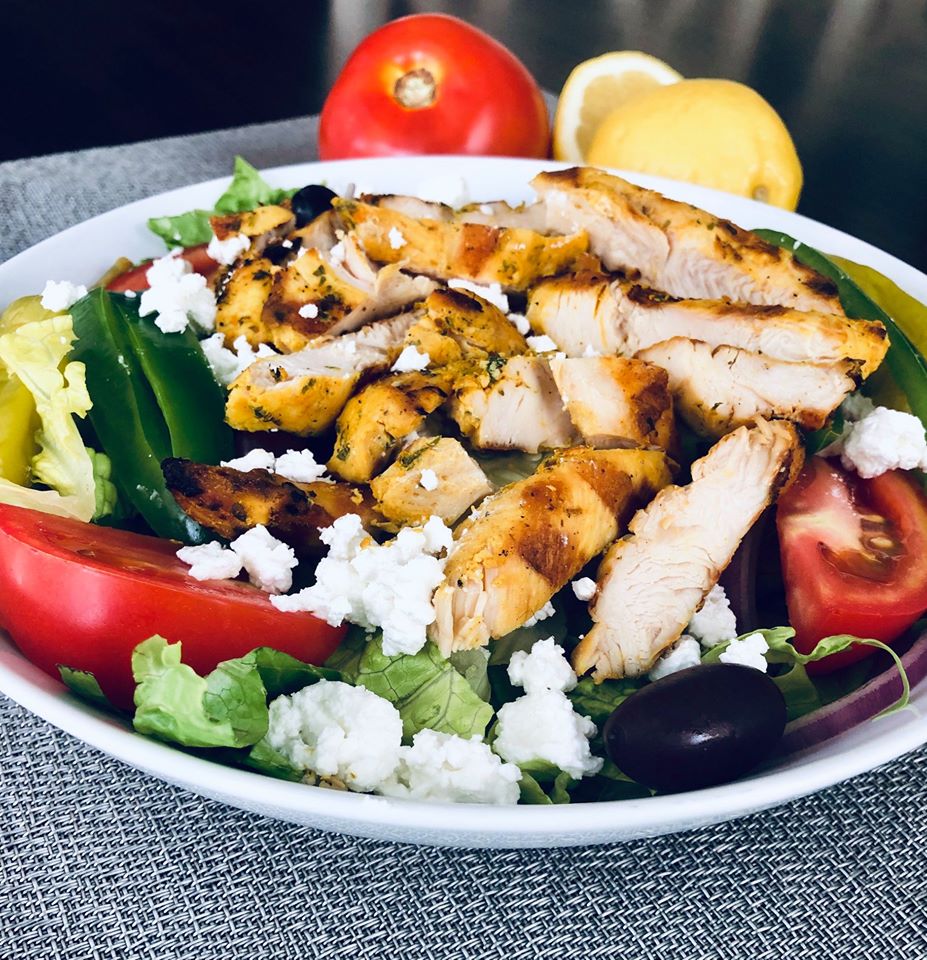 Order Caesar Chicken Salad food online from Sahara Cafe store, Raleigh on bringmethat.com