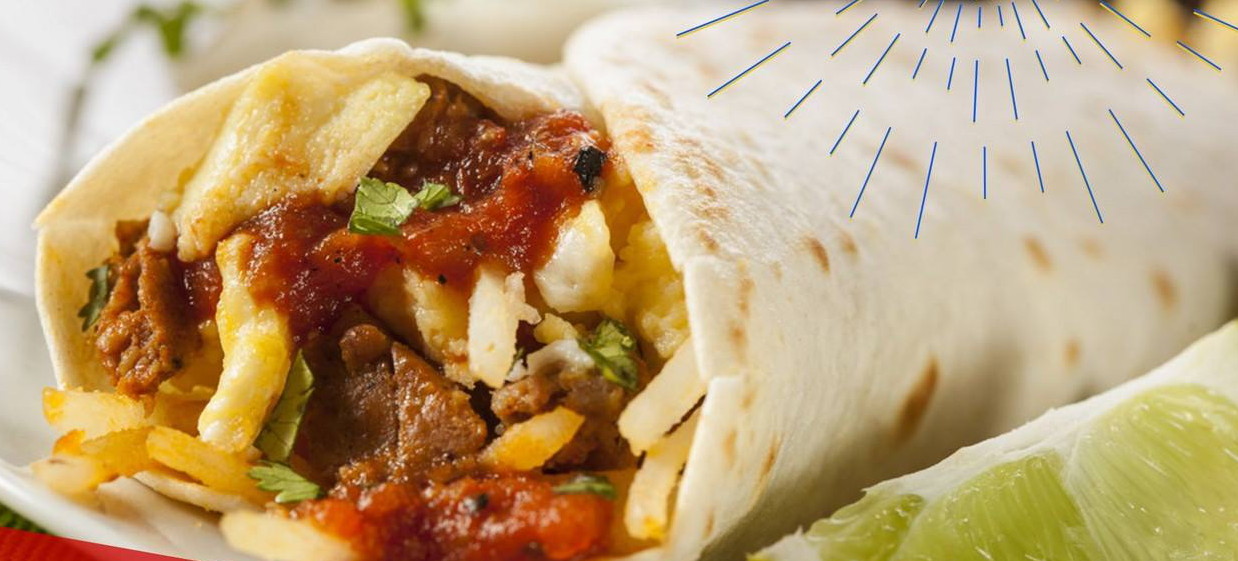 Order Sioux Breakfast Burrito food online from Giliberto's Mexican Taco Shop store, St. Cloud on bringmethat.com