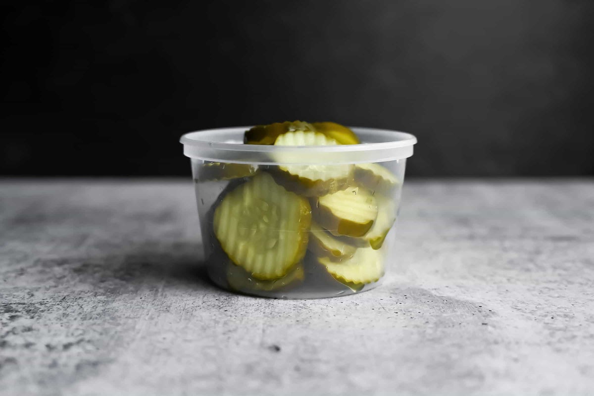 Order Pint of Pickles food online from City Barbeque store, Highland Heights on bringmethat.com