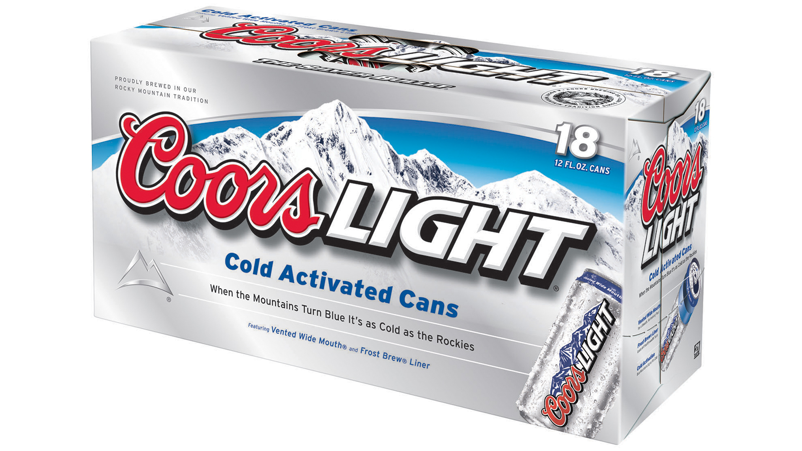 Order Coors Light 18 Pack Cans food online from Extramile store, San Bernardino on bringmethat.com