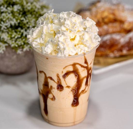 Order Salty Caramel Guzzle Frappe - Small food online from Patis Bakery store, Teaneck on bringmethat.com