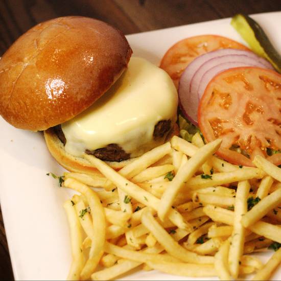 Order The Build Your Own Burger food online from The Bar at Tropicana and Durango store, Las Vegas on bringmethat.com