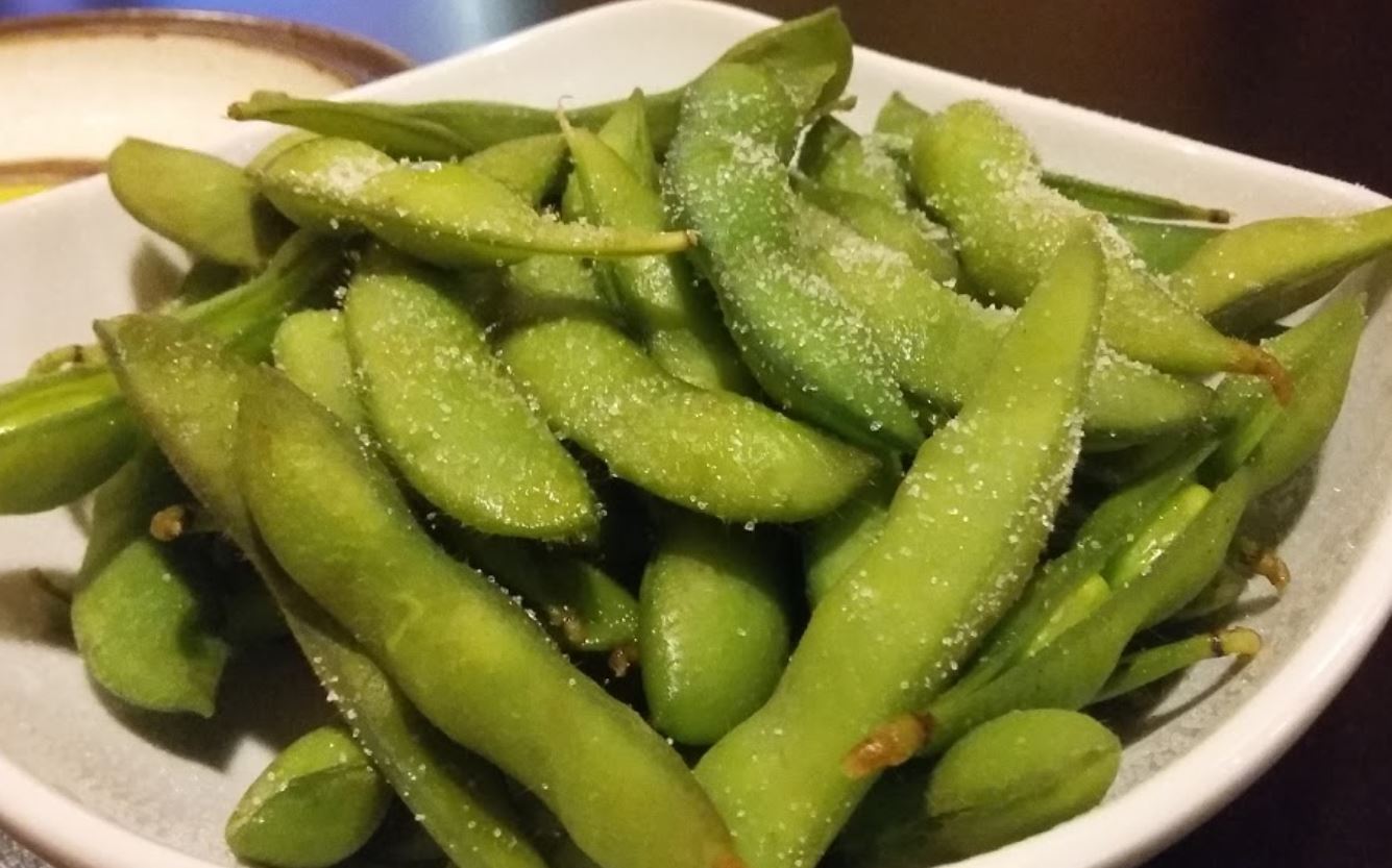 Order 105. Edamame food online from 3 Country Bistro store, Woburn on bringmethat.com