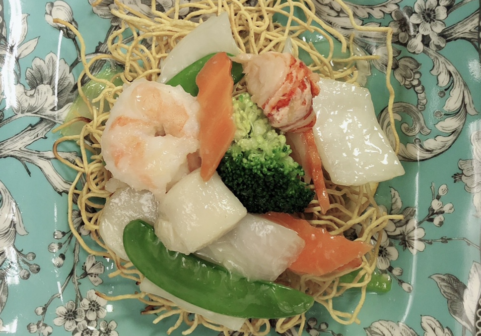 Order Seafood with Pan Fried Noodle food online from Dragon Phoenix Express store, Conshohocken on bringmethat.com