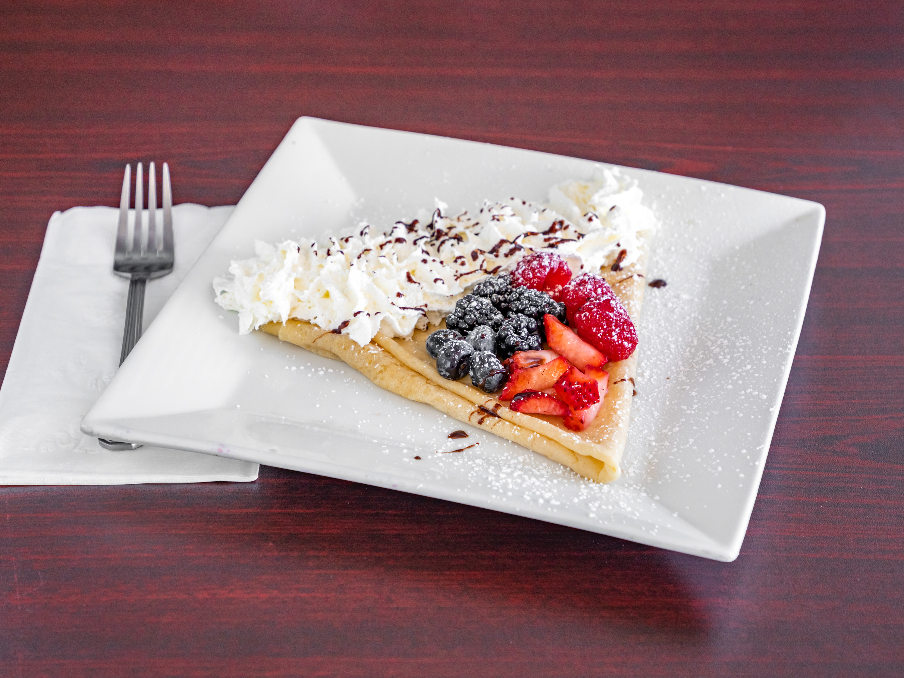 Order Nutella and Berry Delight Crepe food online from Crepe Heaven store, Lawndale on bringmethat.com