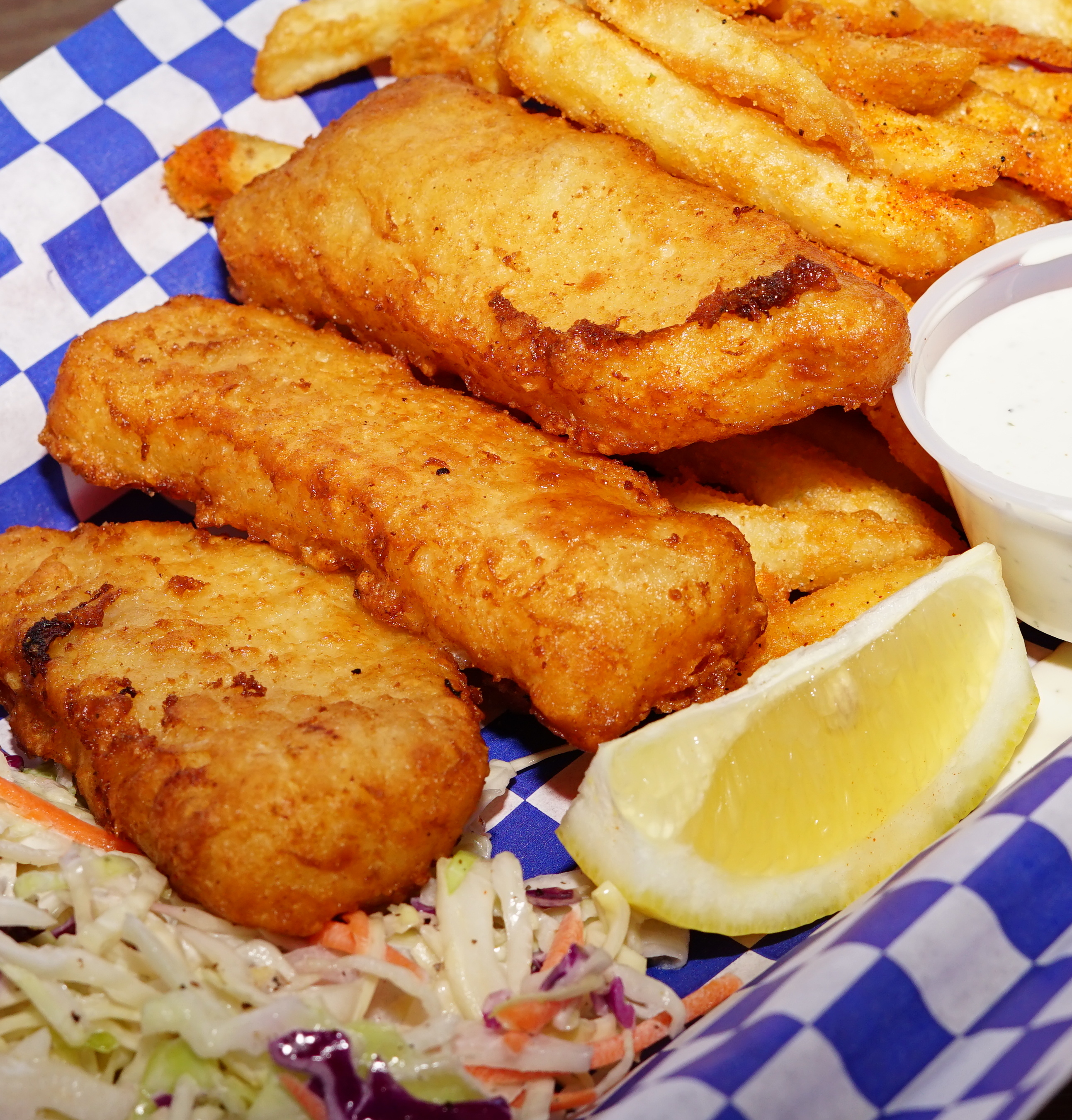 Order 3 Piece Fish and Chips food online from Alaska Fish N Chips store, Los Angeles on bringmethat.com