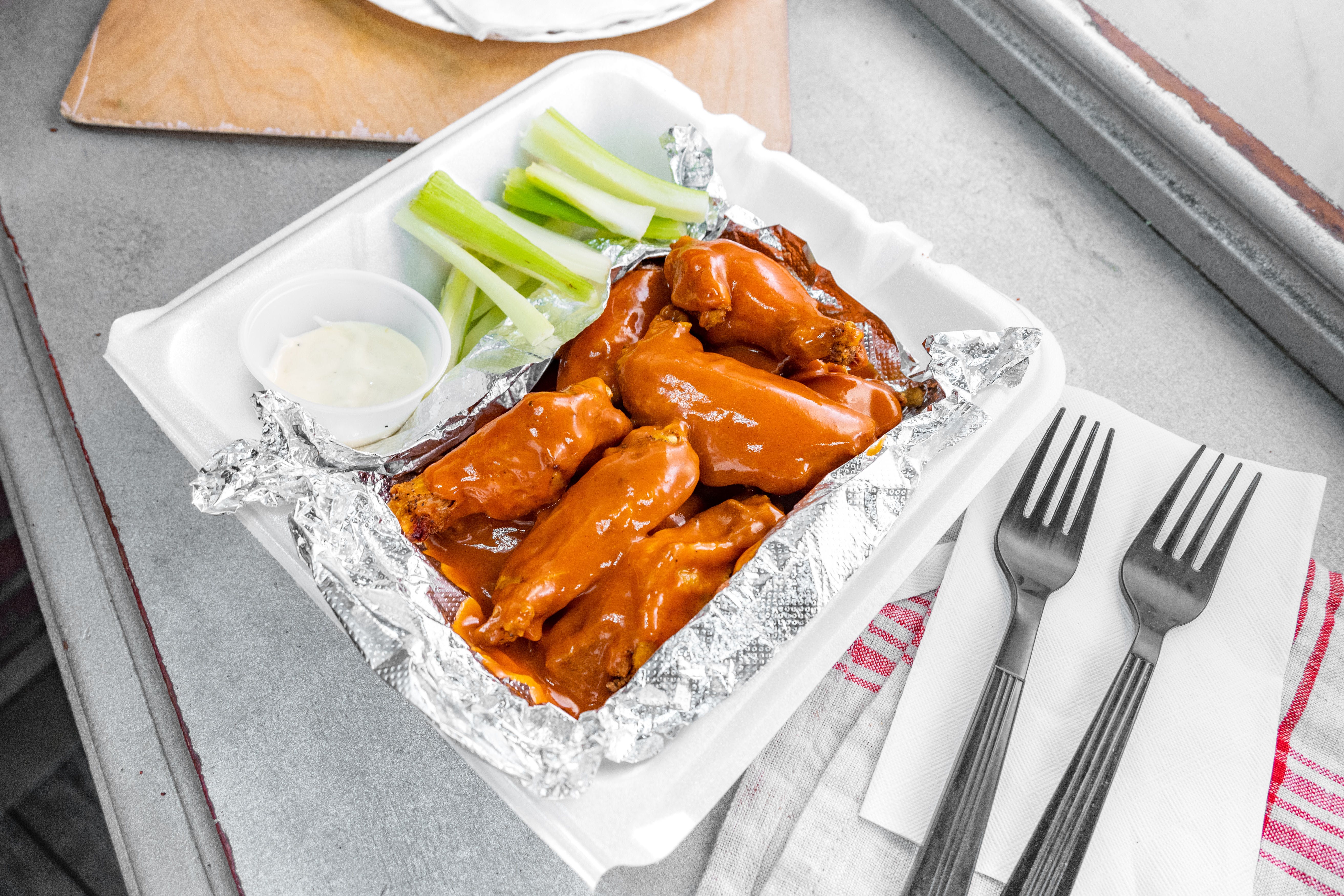 Order Buffalo Wings - 50 Pieces food online from Love Park Pizza & Chicken store, Philadelphia on bringmethat.com