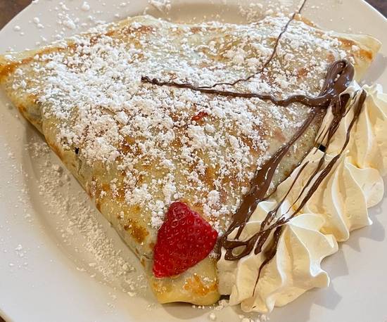 Order Nutella & Strawberry Crepe food online from City Coffeehouse & Creperie store, Clayton on bringmethat.com