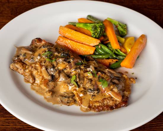Order Veal Porcini food online from Milano Ristorante store, Round Rock on bringmethat.com