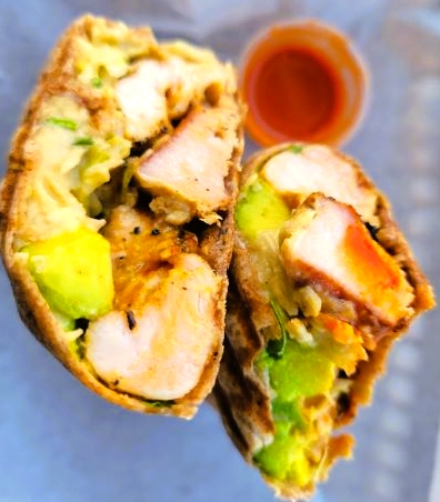 Order Mediterranean Grilled BBQ Cilantro Chicken Wrap food online from Bellissimo Venice store, Venice on bringmethat.com