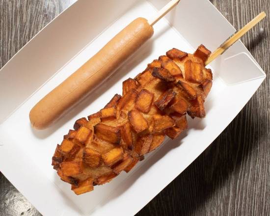 Order Sweet Potato Hot Dog food online from Oh K-Dog store, Hurst on bringmethat.com