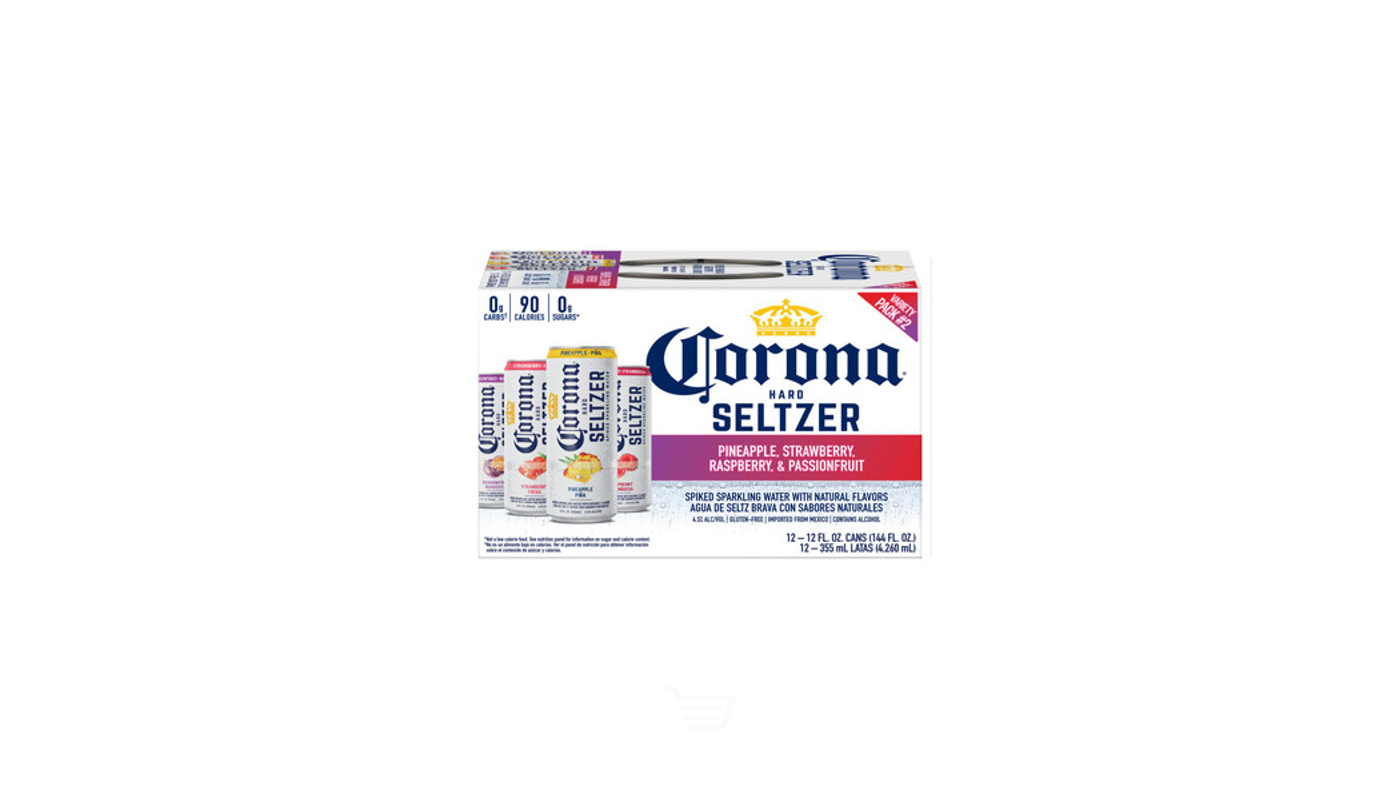 Order Corona Hard Seltzer Gluten Free Variety Pack 2 Spiked Sparkling Water 12x 12oz Cans food online from P & B Liquor & Fine Wine store, Long Beach on bringmethat.com