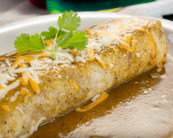 Order Chile Verde Wet Burrito food online from The Burrito Snob store, Woodland on bringmethat.com