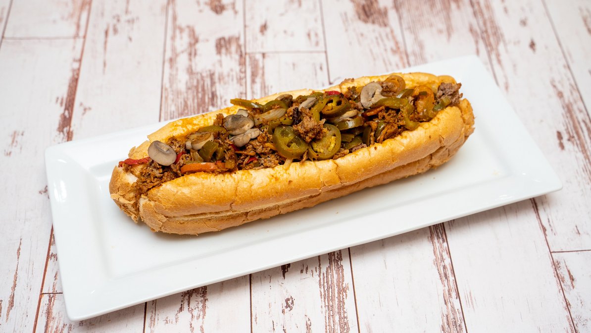 Order 22. Spicy California Cheesesteak Hoagie food online from Cheesesteak Grille store, Roseville on bringmethat.com
