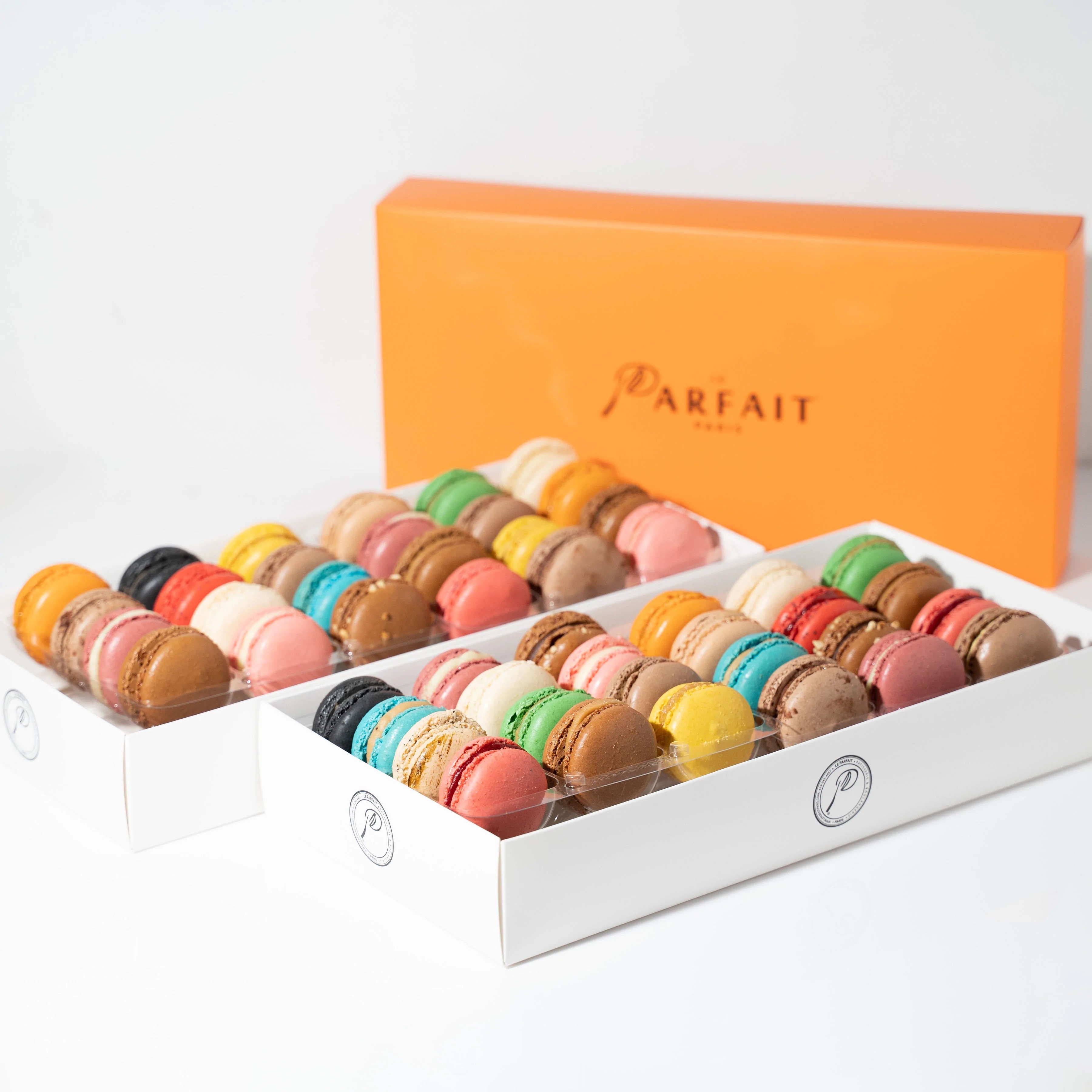 Order Box of 42 macarons food online from Parfait Paris store, Anaheim on bringmethat.com