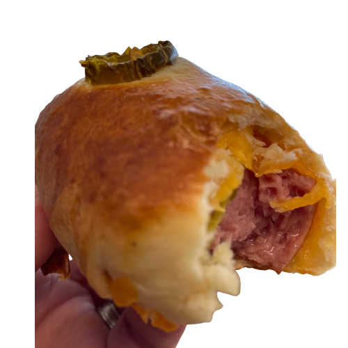 Order Smoked Sausage Jalapeno & Cheese food online from The Kolache Cafe store, Phoenix on bringmethat.com