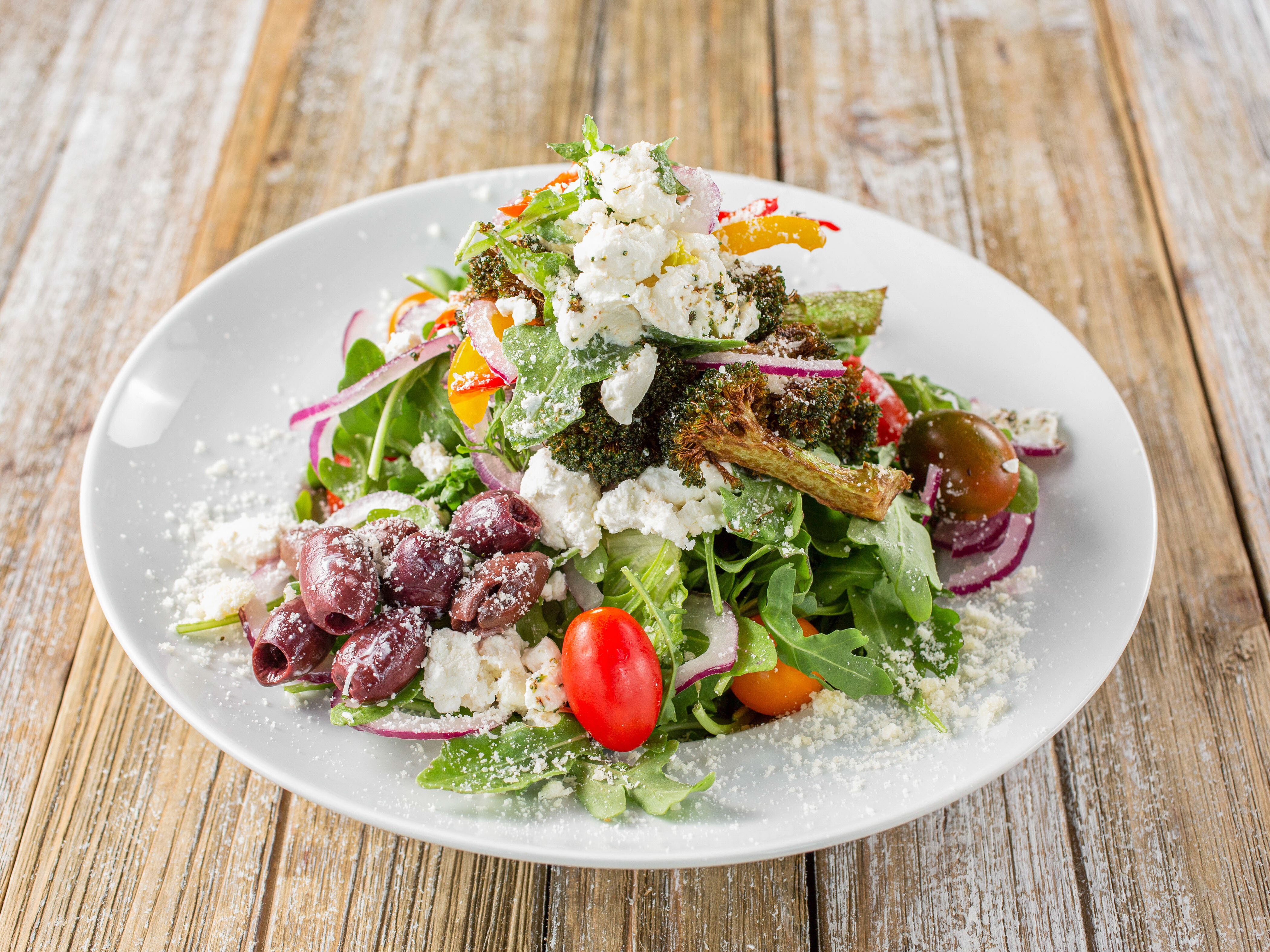 Order Greek Salad food online from Diroma Cucina store, Torrance on bringmethat.com