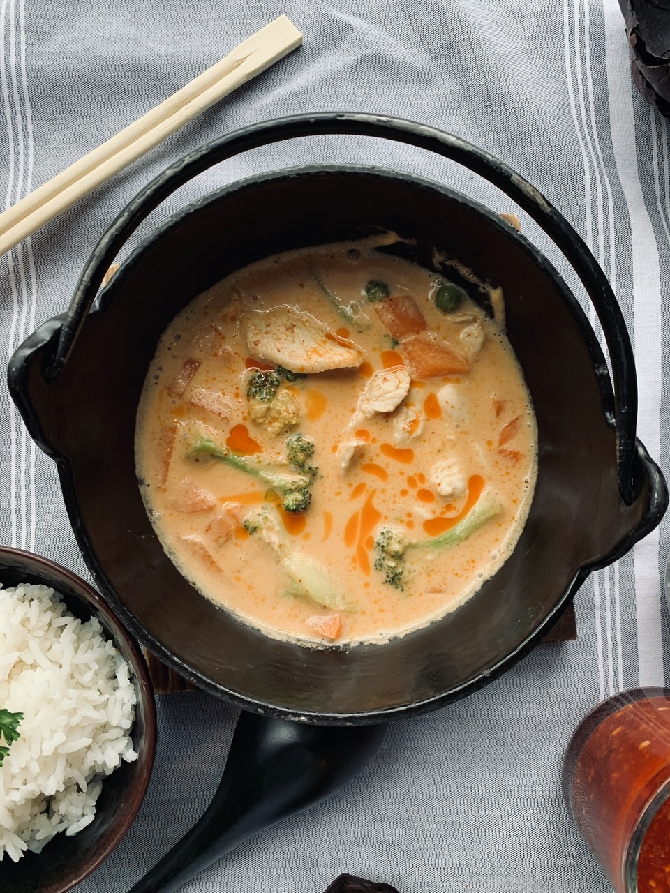 Order Panang Curry food online from Hands On Thai & Sushi store, Chicago on bringmethat.com