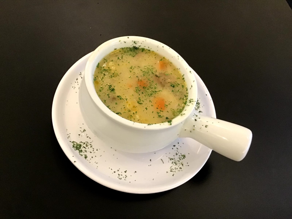 Order Vegetable soup food online from Bakeristor Cafe store, Linden on bringmethat.com