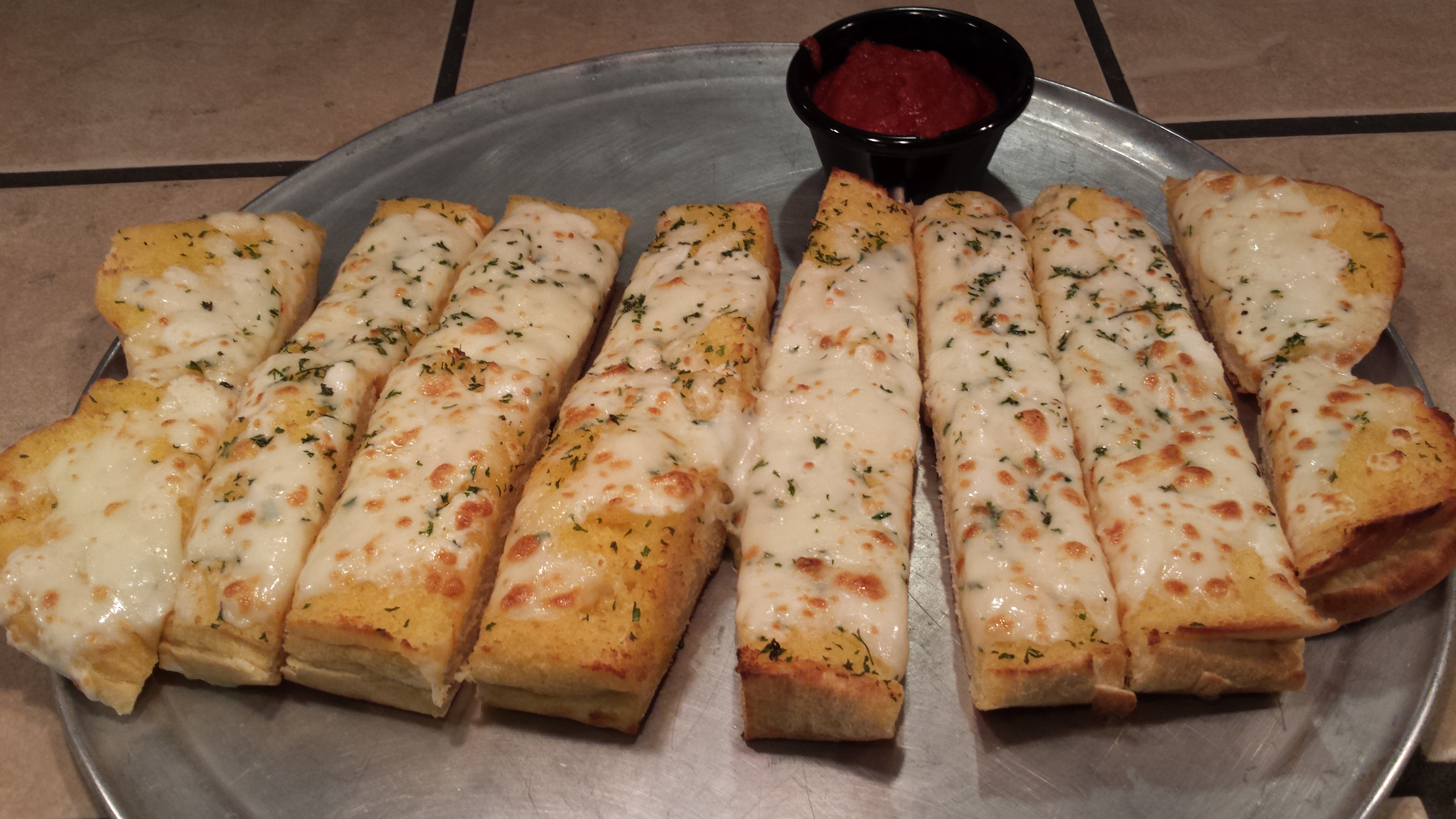 Order Garlic Cheese Bread food online from Firehouse Pizza store, East Peoria on bringmethat.com