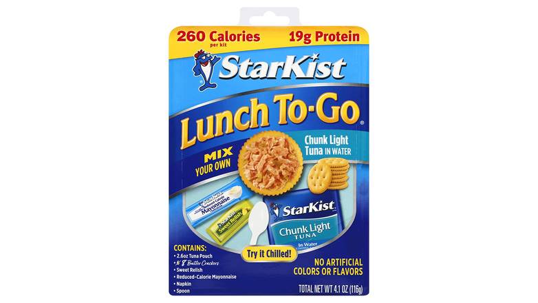 Order Starkist Lunch To-Go Chunk Light Pouch - Mix Your Own Tuna Salad 4.1 oz food online from Valero Food Mart store, Murrayville on bringmethat.com