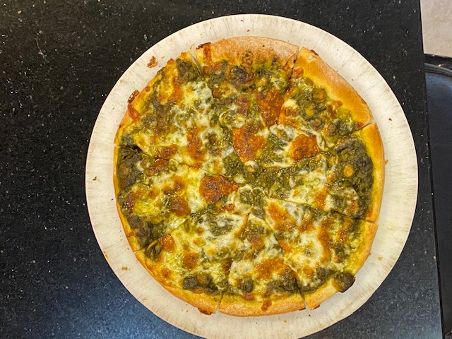 Order Lavingya Green Chilies Garlic Fire Pizza food online from Desi Food Galaxy store, Somerset on bringmethat.com