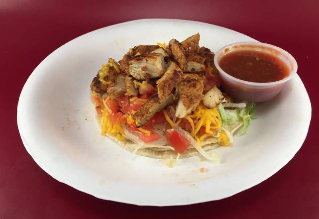 Order Spicy Teriyaki Chicken Taco food online from Michael's Burgers store, Canoga Park on bringmethat.com