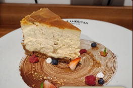 Order Mazapan Cheese Cake food online from Great American Steakhouse store, Anthony on bringmethat.com