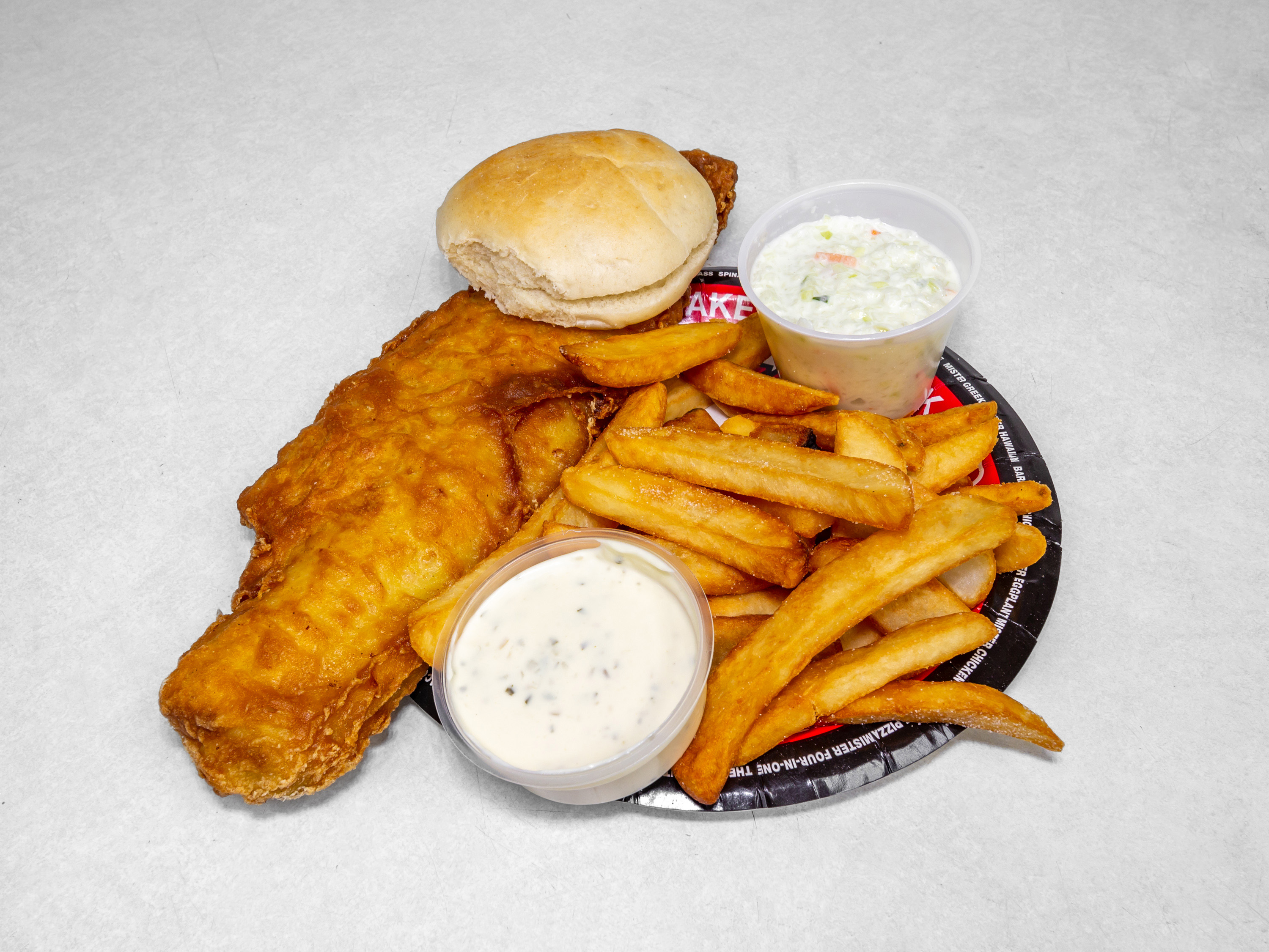 Order Beer Battered Fish Dinner food online from Mister Pizza store, Buffalo on bringmethat.com