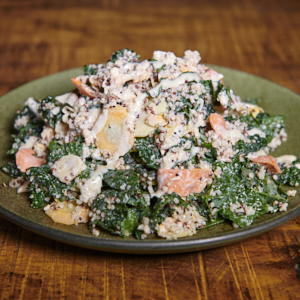 Order Chopped Salmon Salad food online from Rotiss-A-Q store, Mount Kisco on bringmethat.com