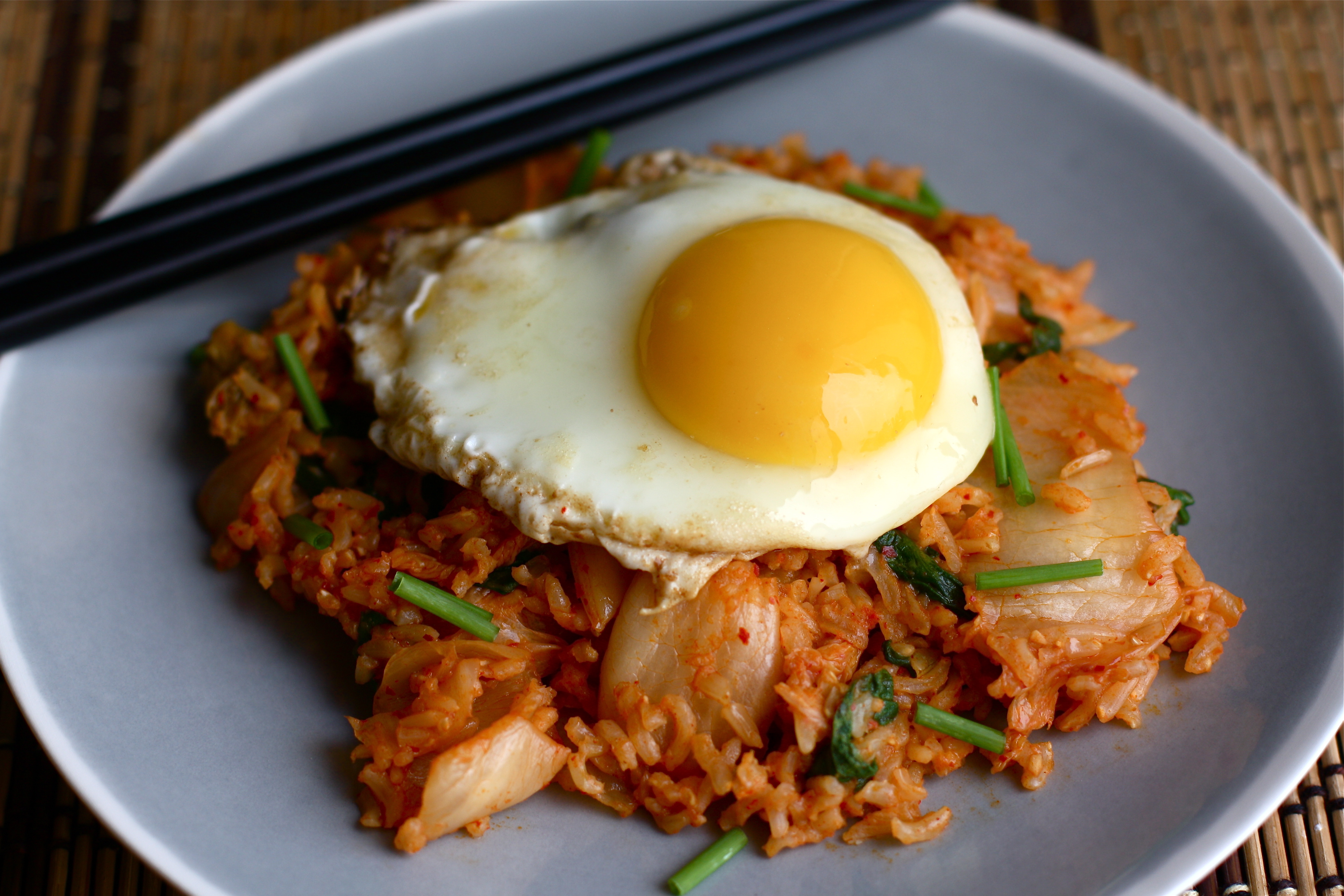 Order E14 Kimchi Fried Rice food online from Ohya Sushi, Korean Kitchen & Bar store, Glendale on bringmethat.com