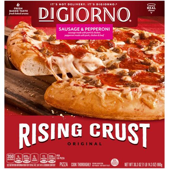 Order Digiorno Pepperoni Frozen Pizza With Rising Crust food online from Exxon Food Mart store, Port Huron on bringmethat.com