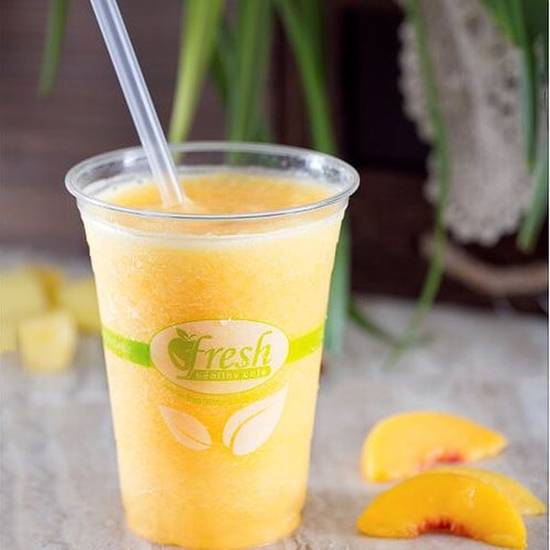 Order Tropical Peach - Small (16 oz) food online from Fresh Healthy Cafe store, San Marcos on bringmethat.com