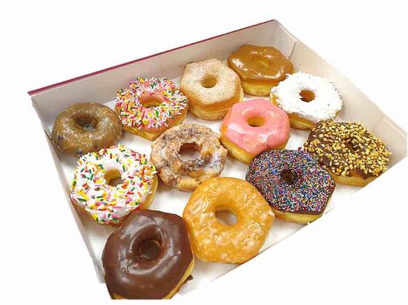 Order Assorted Mixed Dozen food online from Supreme Donuts store, Rowlett on bringmethat.com