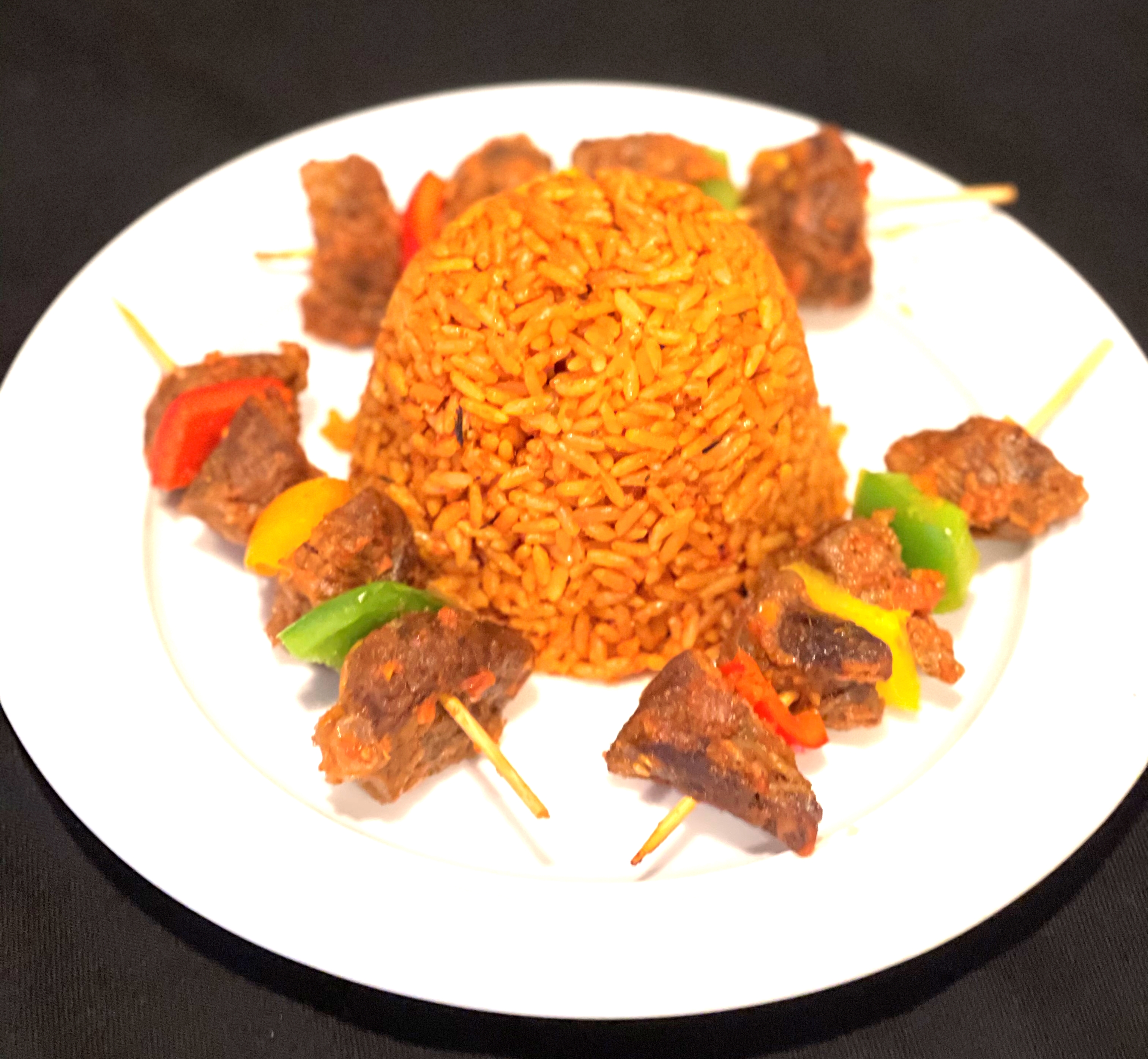 Order Beef Kebab Plate food online from Tasty World store, Chicago on bringmethat.com