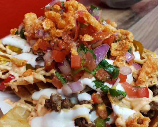 Order Cheat Day Fries or Nachos food online from Licensed 2 Grill store, San Leandro on bringmethat.com