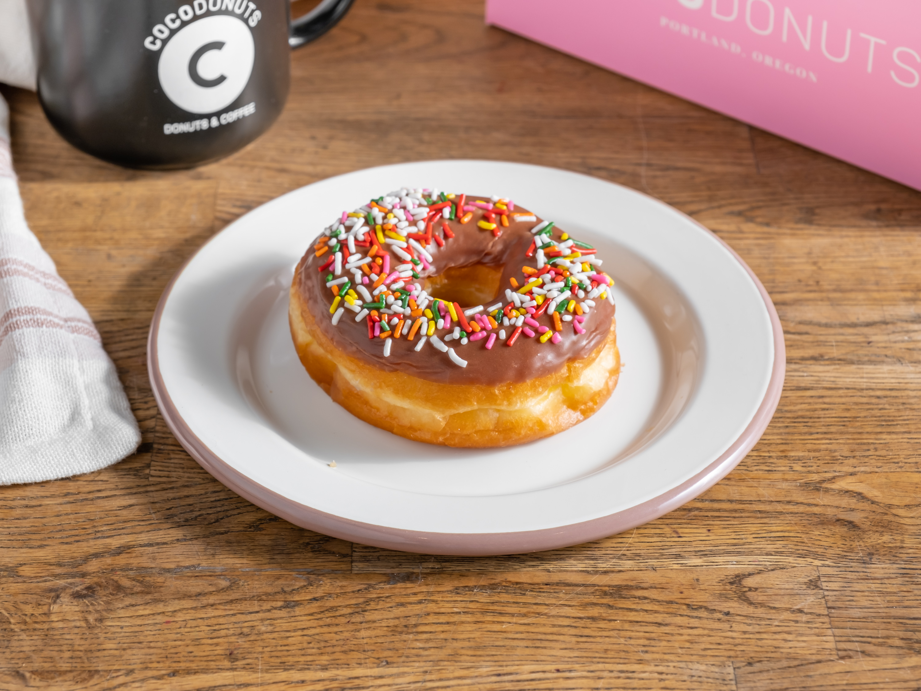 Order Raised Donut food online from Coco Donuts store, Portland on bringmethat.com