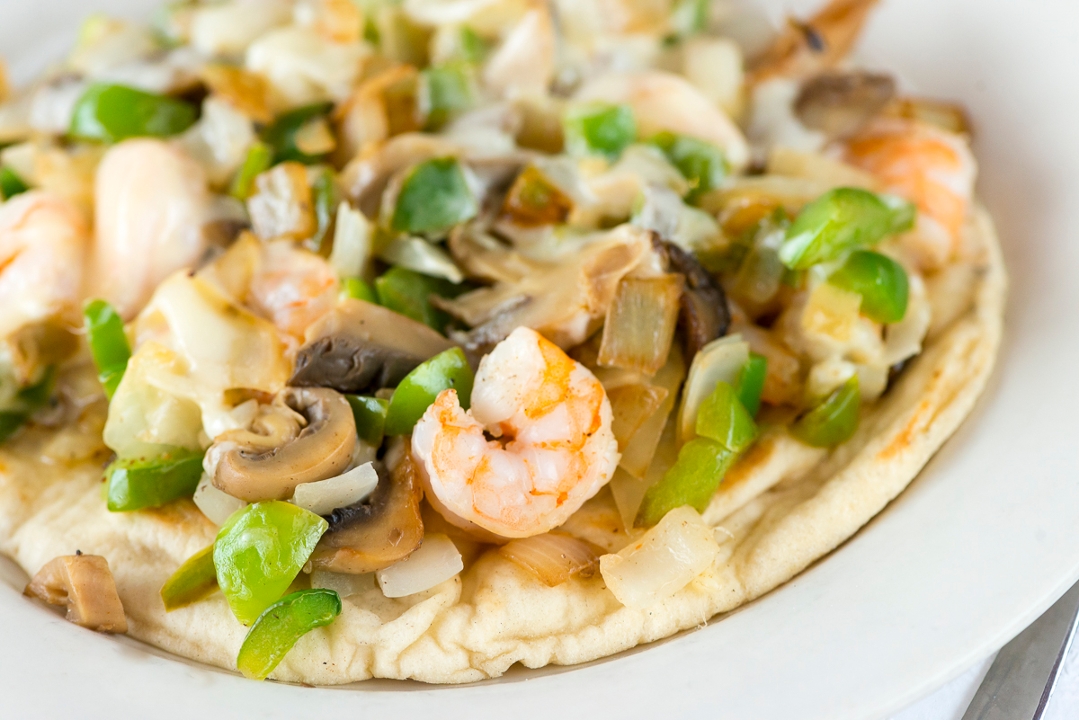Order Shrimp  Philly Pita food online from Papa Gyros store, Canton on bringmethat.com