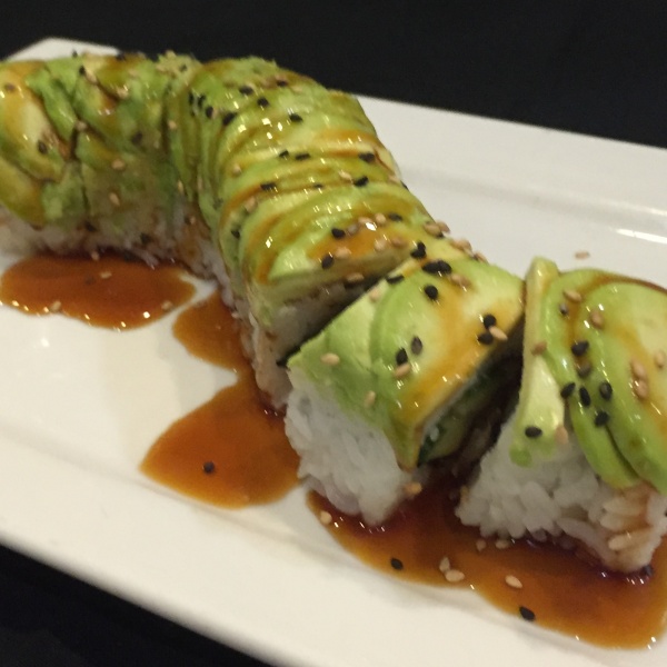Order Green Caterpillar Roll food online from Little Madfish store, Redwood City on bringmethat.com
