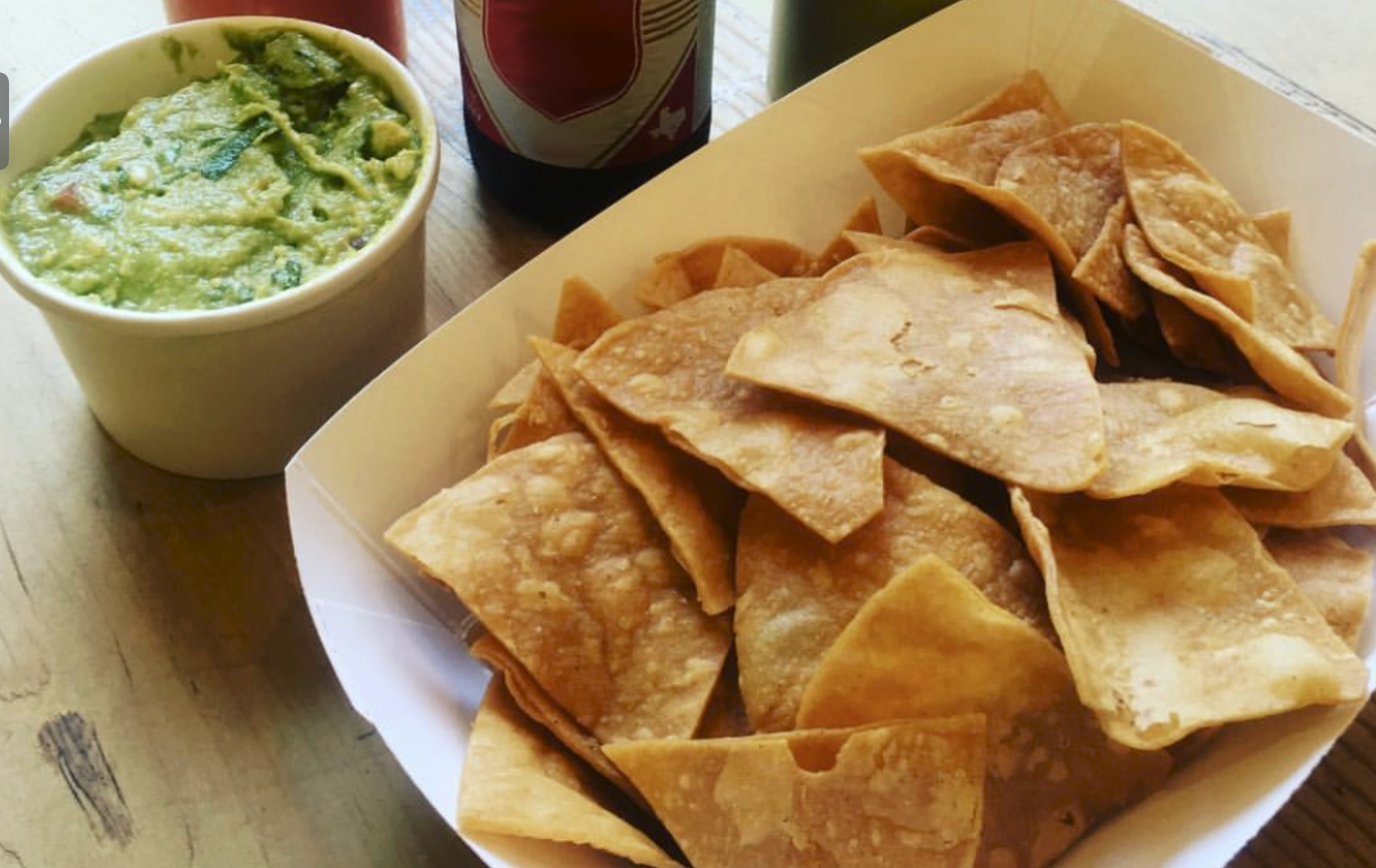 Order Chips and Guacamole food online from Gueros Brooklyn store, Brooklyn on bringmethat.com