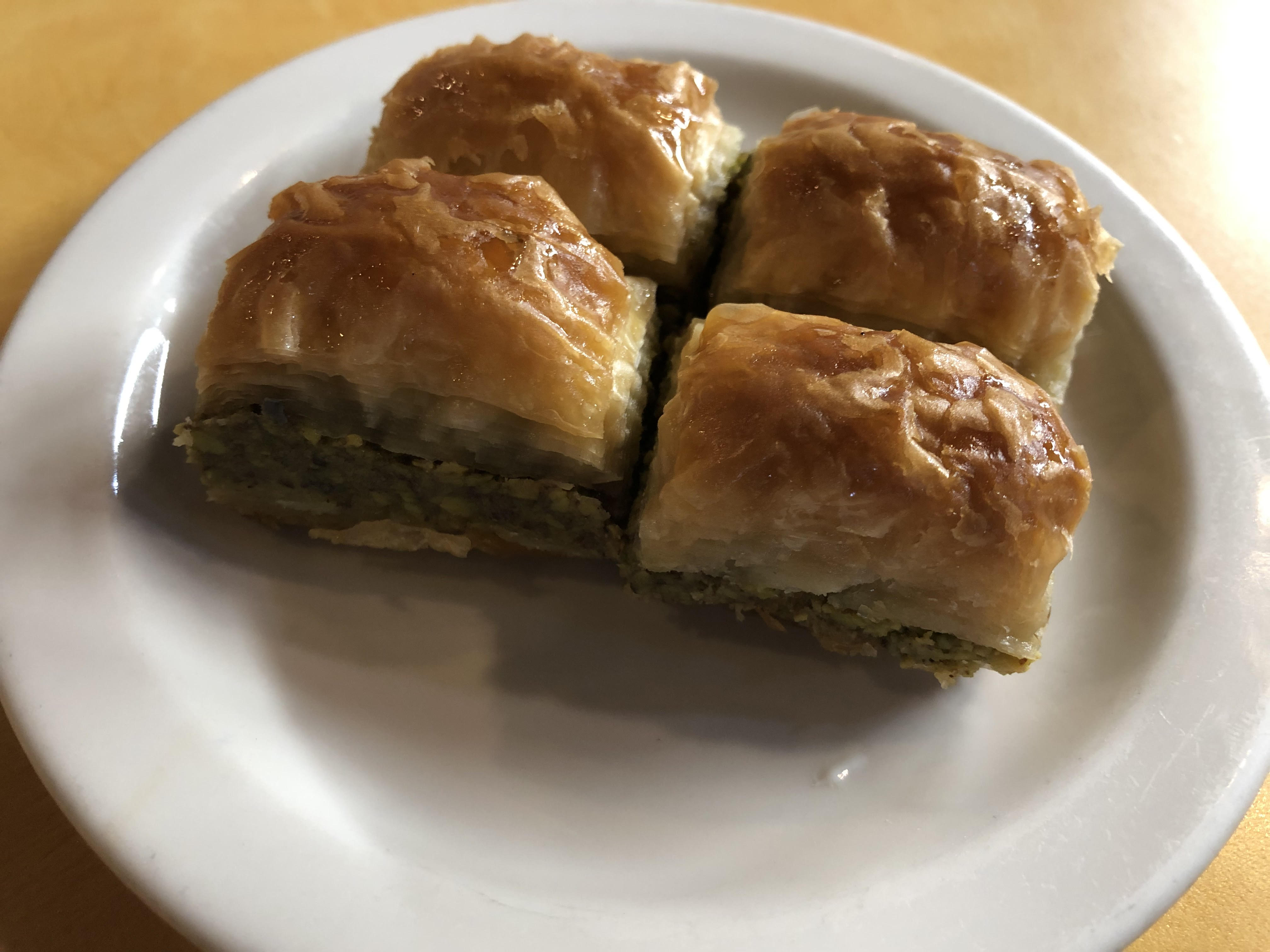 Order Baklava with Pistachios food online from Gyro House store, Beaverton on bringmethat.com