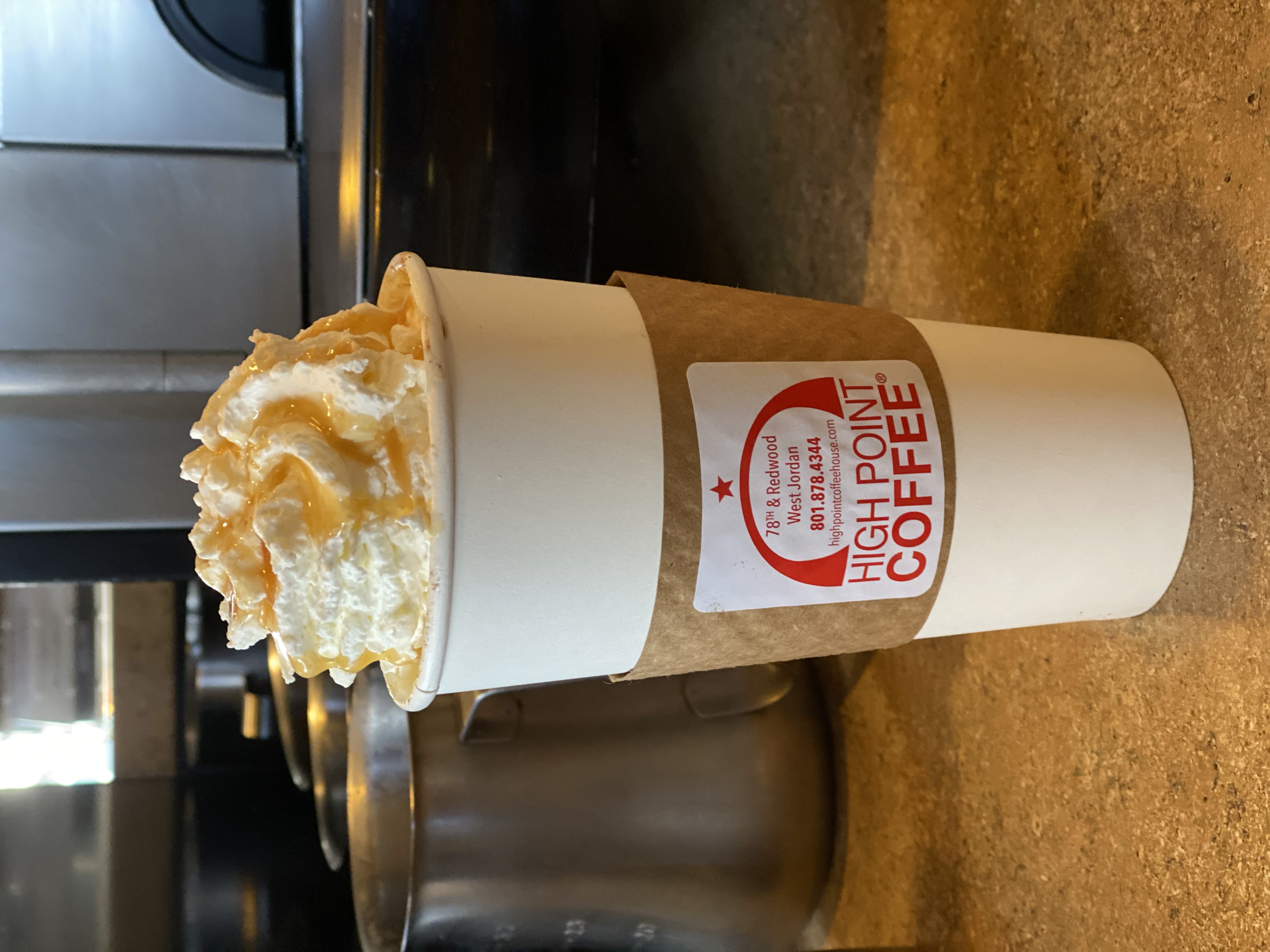 Order Hot White Mocha food online from High Point Coffee store, West Jordan on bringmethat.com