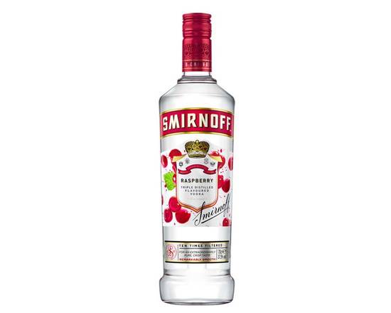 Order Smirnoff raspberry 1L food online from House Of Wine store, New Rochelle on bringmethat.com