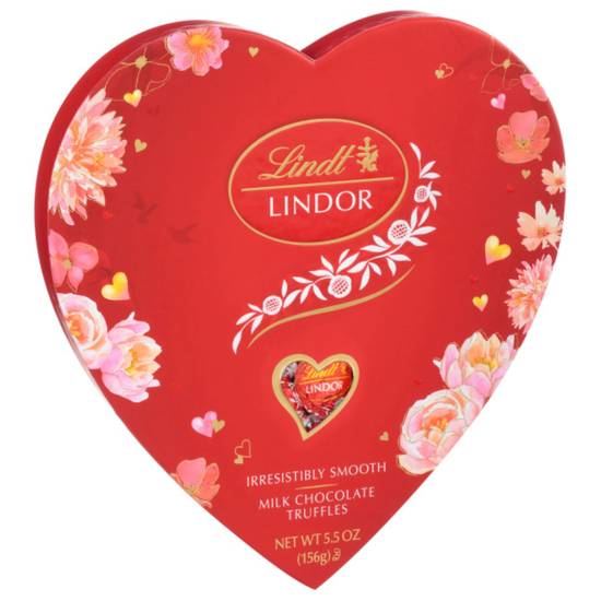 Order Lindt LINDOR Valentine's Milk Chocolate Candy Truffles Heart, Milk Chocolate with Milk Truffle Filling, 5.5 oz. food online from Cvs store, LAKE ELSINORE on bringmethat.com