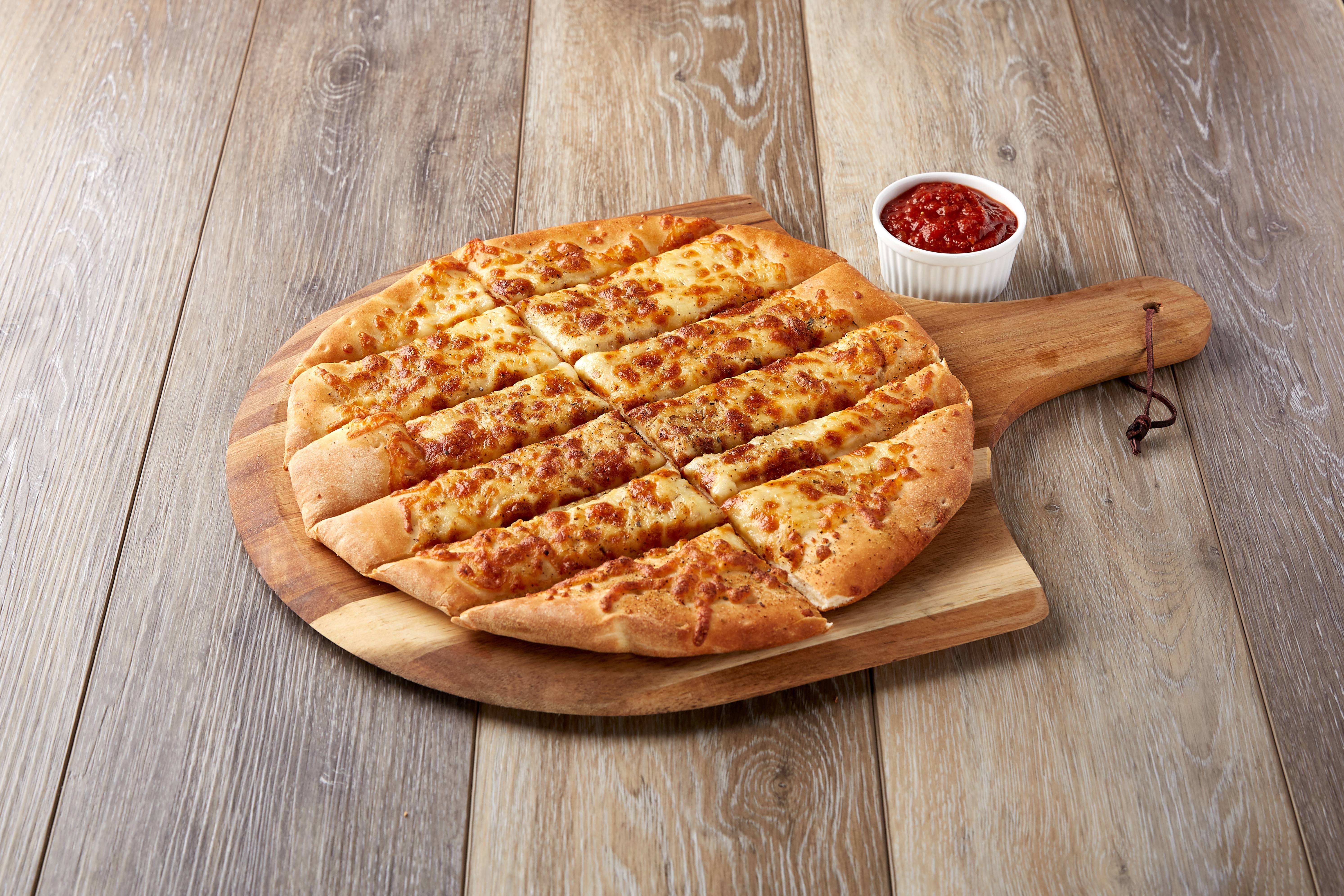 Order Our Original 12" Cheesy Bread with Marinara Sauce food online from Dough Boy's 24th St store, Virginia Beach on bringmethat.com