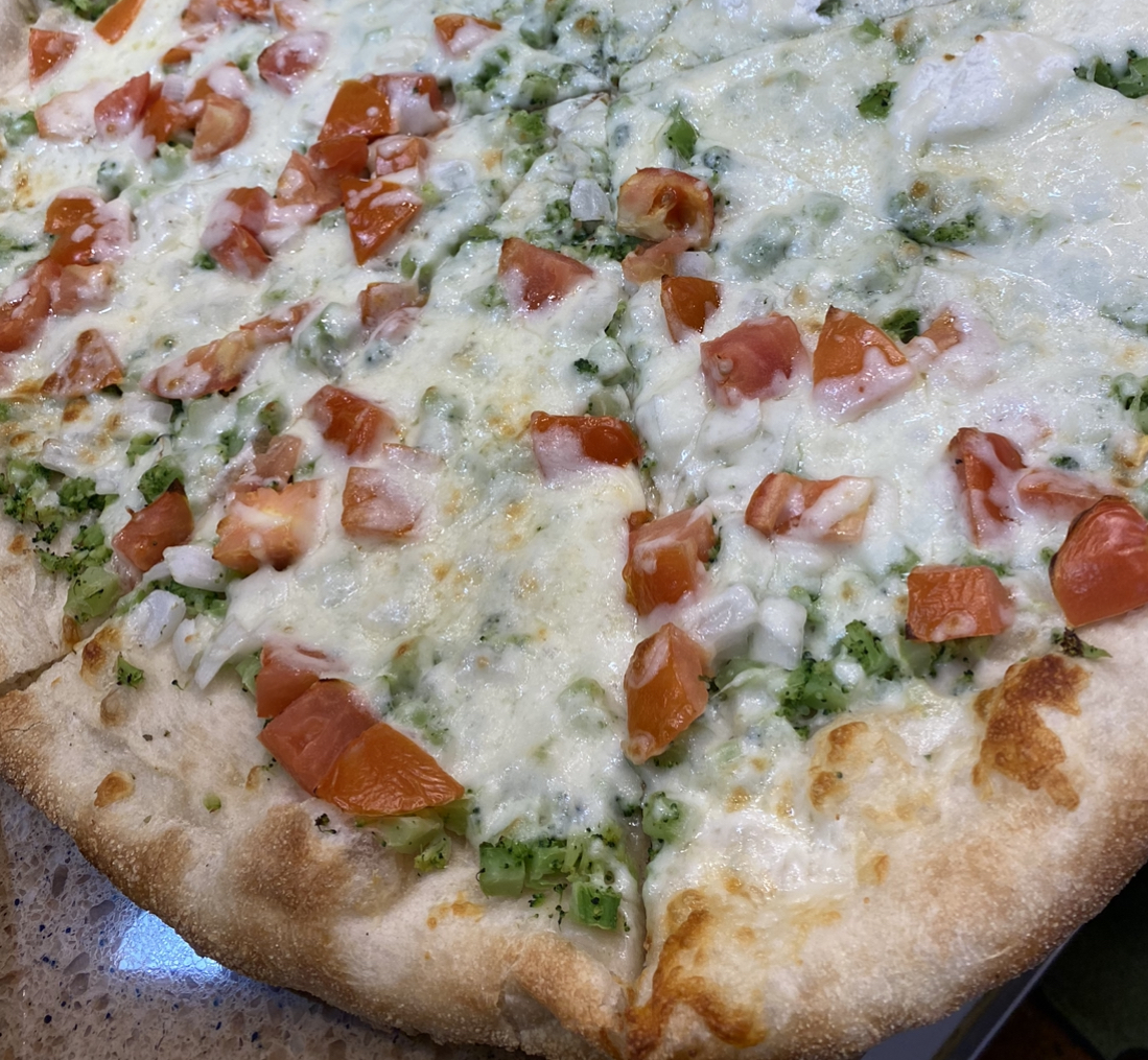 Order Vegetarian Pizza food online from Dino Italian Restaurant store, Wilkes-Barre on bringmethat.com